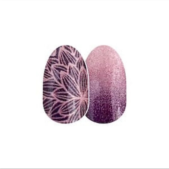 *Retired* Color Street: Rule of Plum | Purple Rose Gold Floral Fall Spring Ombre - Picture 11 of 12